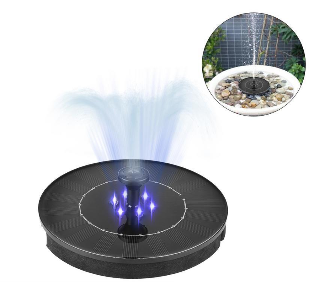 Solar Powered Floating Fountain