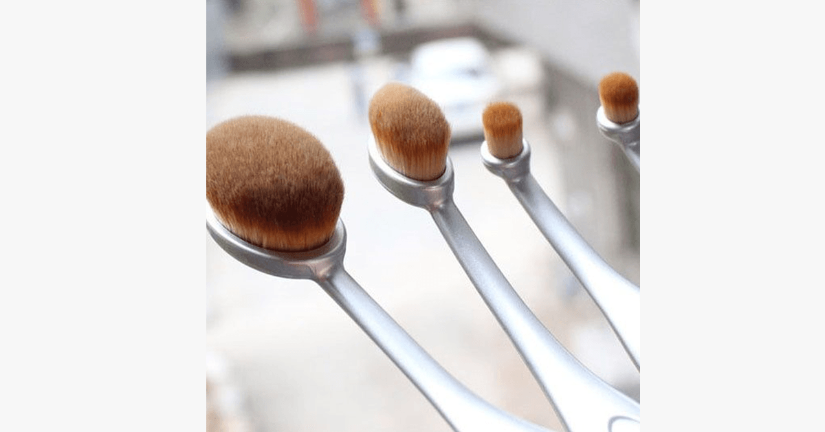 Aphrodite 10 Piece Oval Brush Set