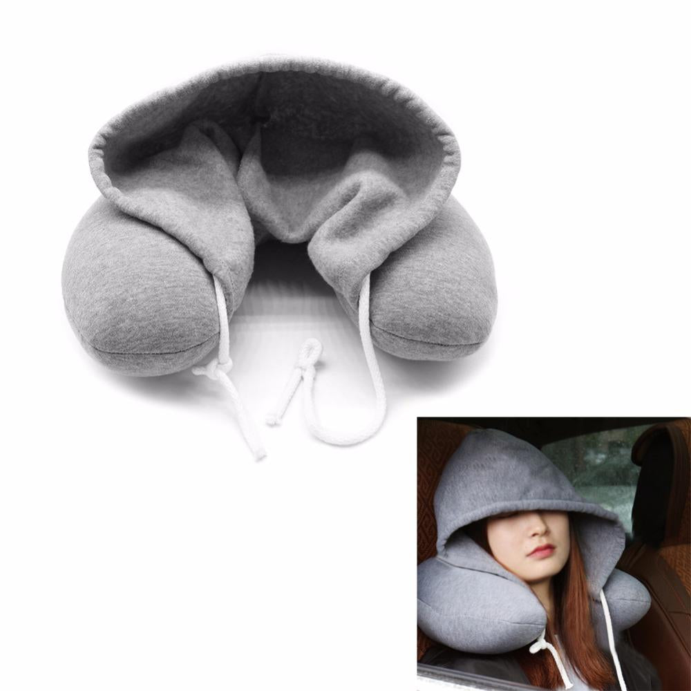 Travel Pillow with Hood