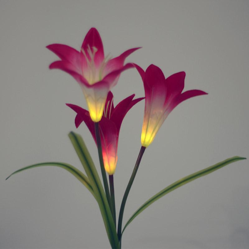 Solar Powered LED Garden Flower