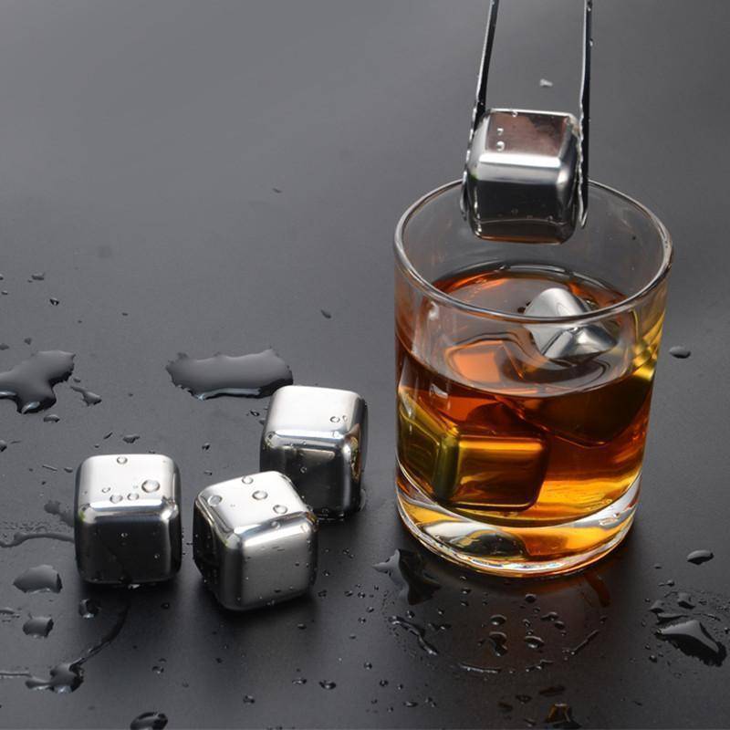 Stainless Steel Ice Cubes - Reusable Chilling Stones and Beer Coolers