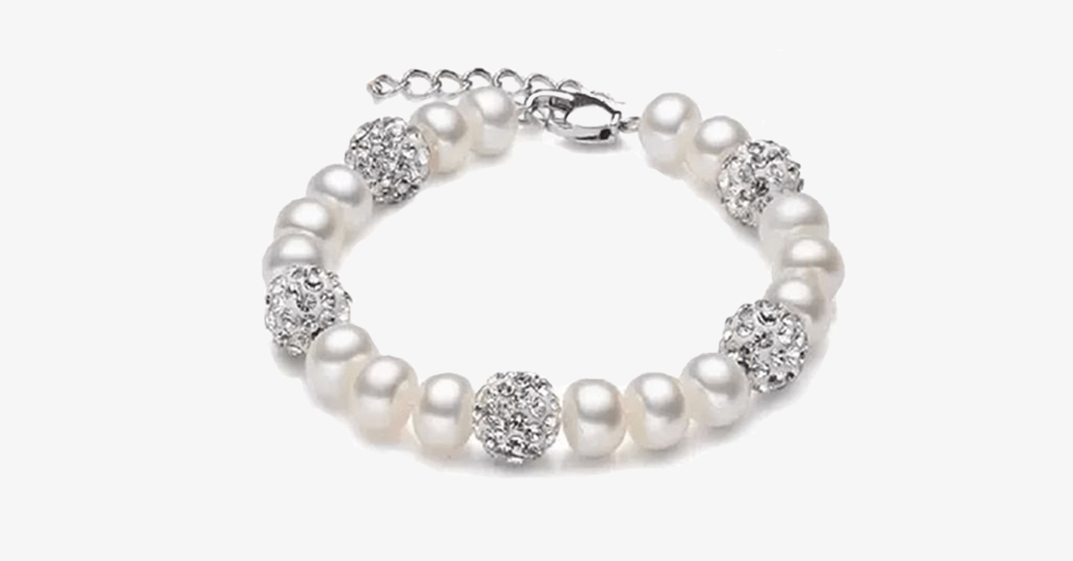 Silver And Pearl Bracelet