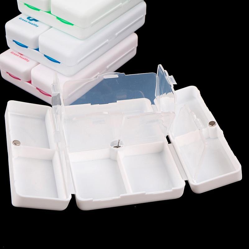 Portable Supplements Box With Magnetic Snap Closure
