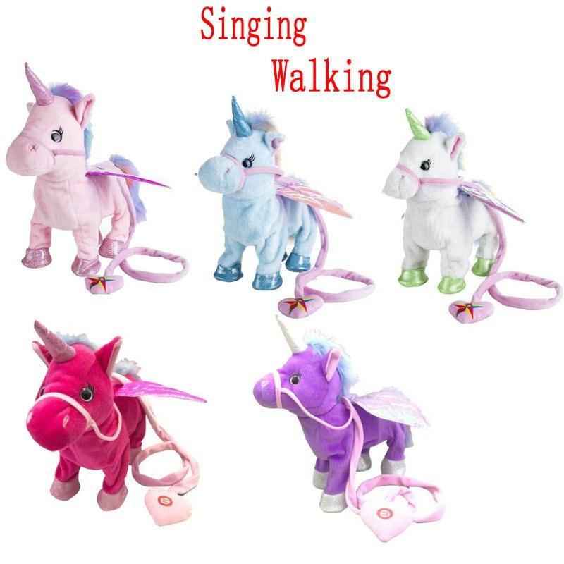 Singing and Walking Unicorn Plush Toy