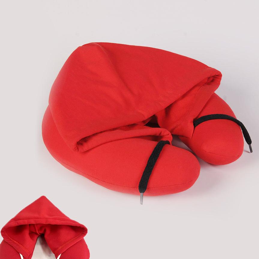 Travel Pillow with Hood