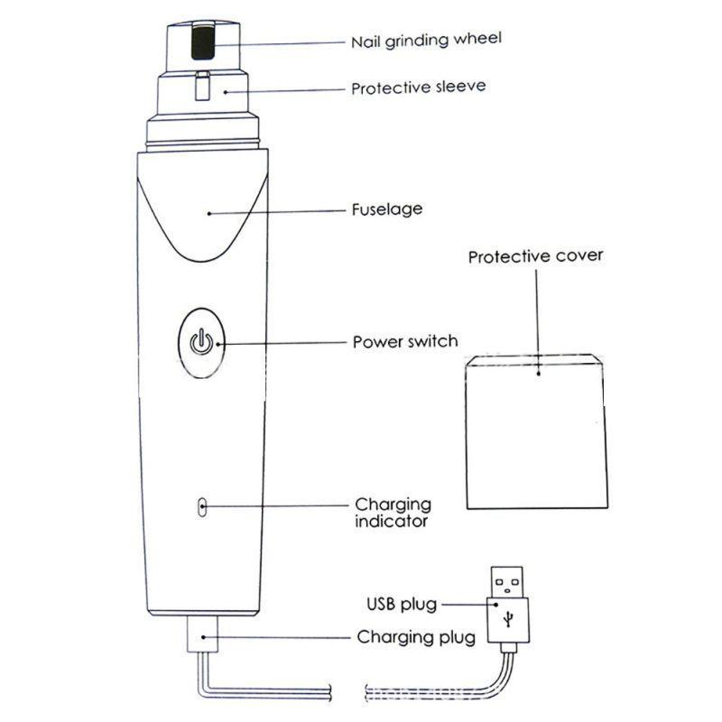 Premium Rechargeable Painless Pet's Nail Clipper