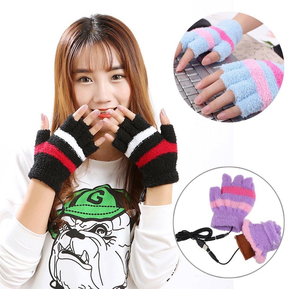 USB Heating Winter Hand Warm Gloves