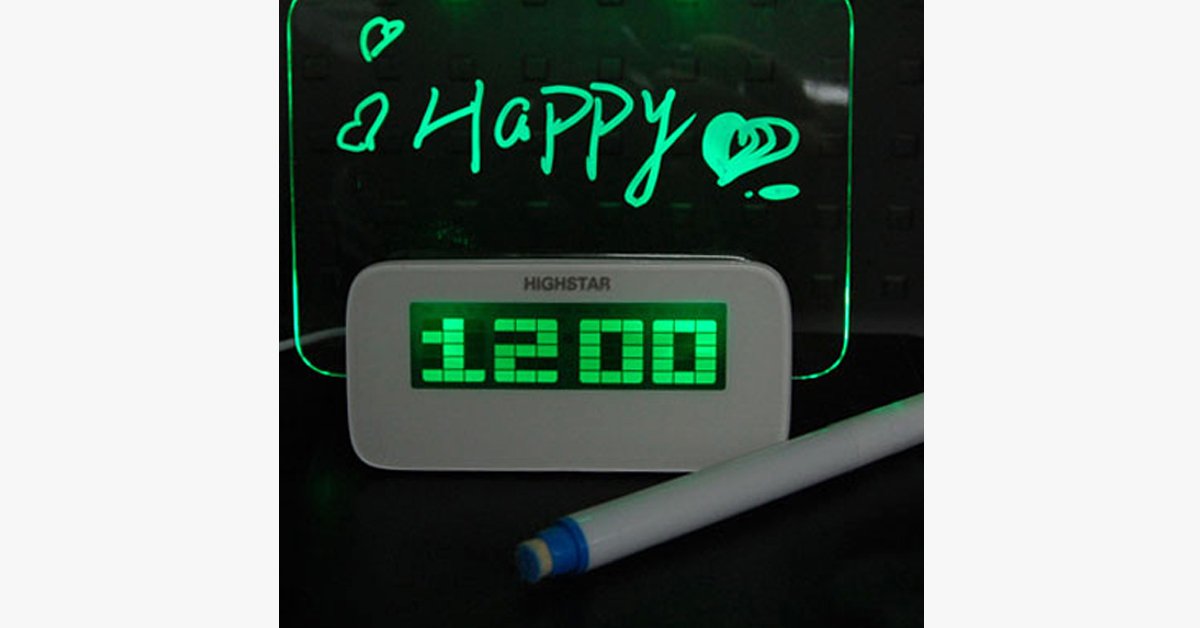LED Message Board Digital Alarm Clock – Add a Premium Look to Your Place 