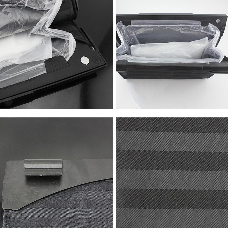 Magnetic Car Trash Bag Back Seat Garbage Trash Can Box