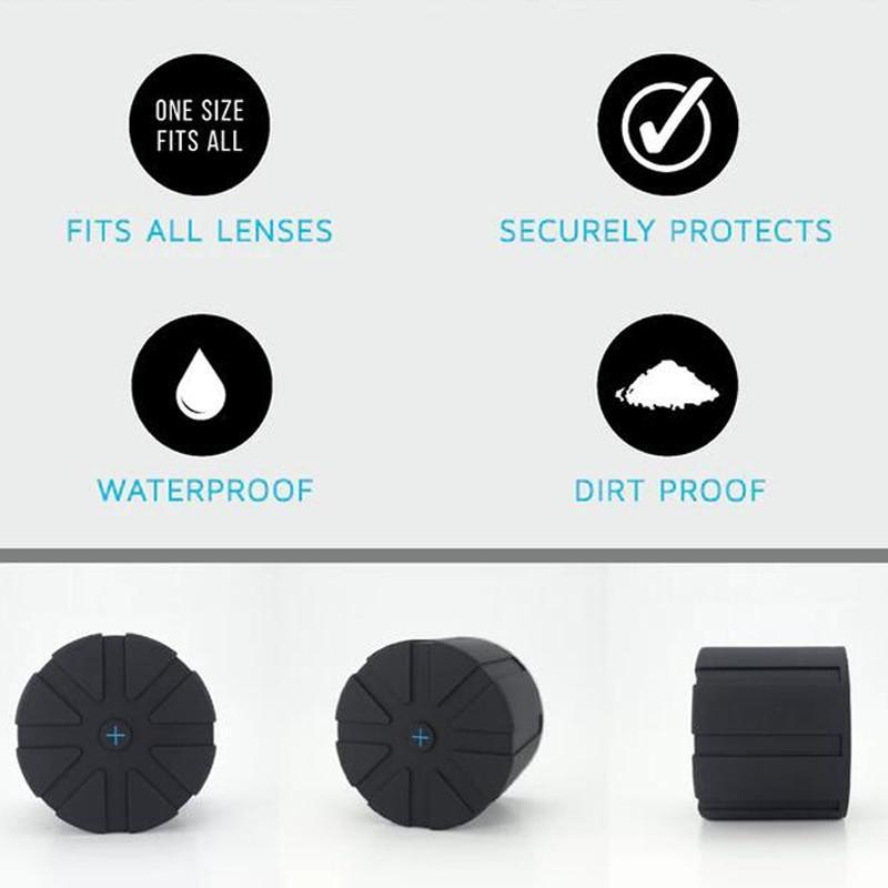 Silicone Universal Lens Cap for DSLR Camera Lenses