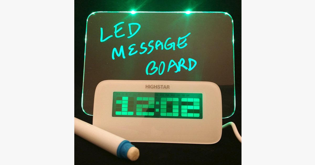 LED Message Board Digital Alarm Clock – Add a Premium Look to Your Place 