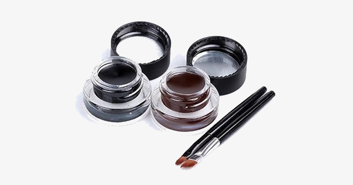 Gel Eyeliner in Black and Brown Color -Make up your eyes