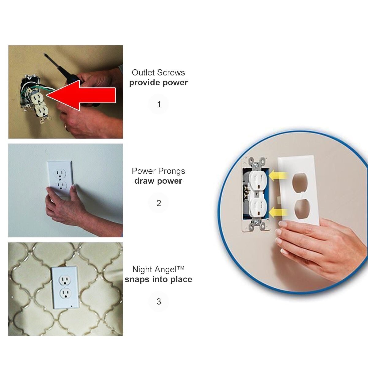 Wall Outlet LED Lights