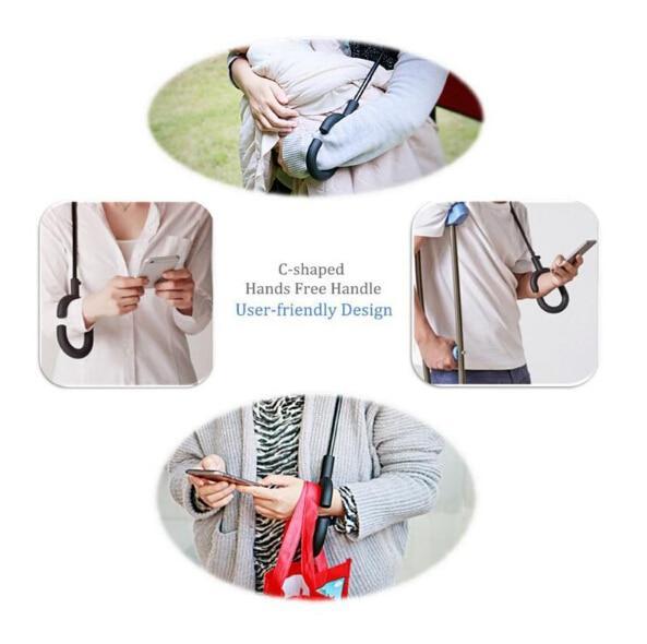 Windproof Reverse Folding Inverted Umbrella