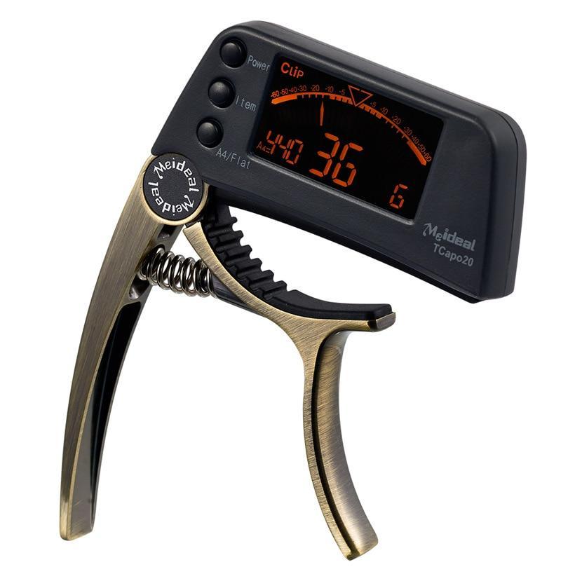 Guitar Capo With Built-In Tuner