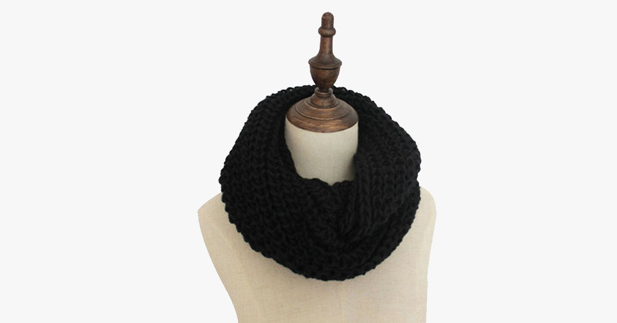 Infinity Knitted Scarf