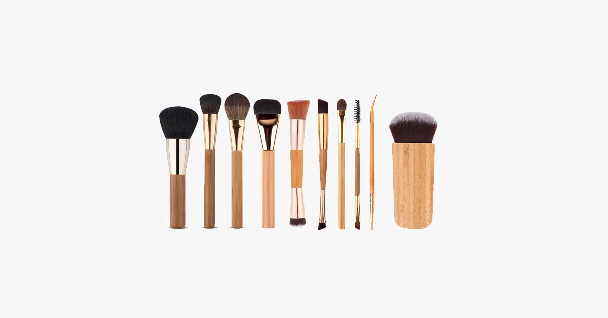 10 Piece Professional Makeup Brush Set