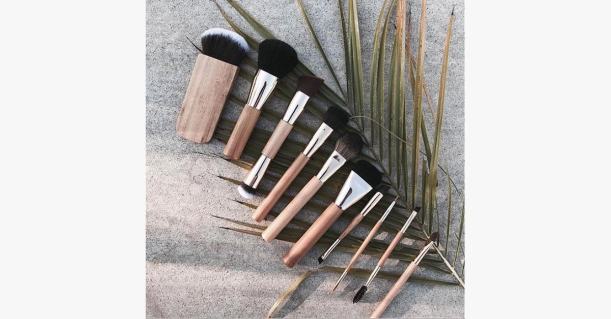 10 Piece Professional Makeup Brush Set