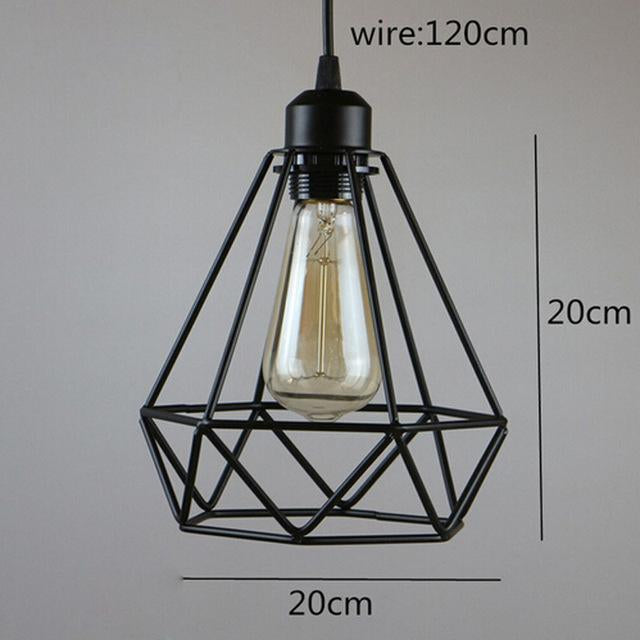Geometric Metal Cage Pendant