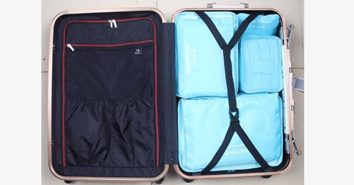 Portable Travel Luggage - Transparent Mesh Top - Organize your Clothing Compact & Stylish!
