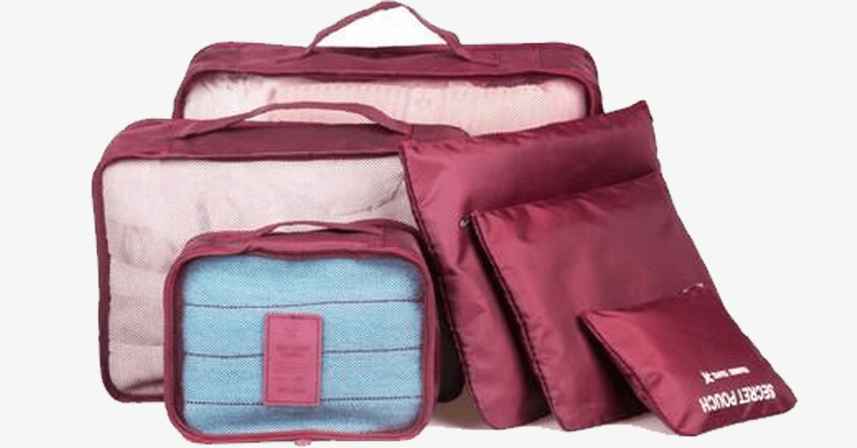 Portable Travel Luggage - Transparent Mesh Top - Organize your Clothing Compact & Stylish!