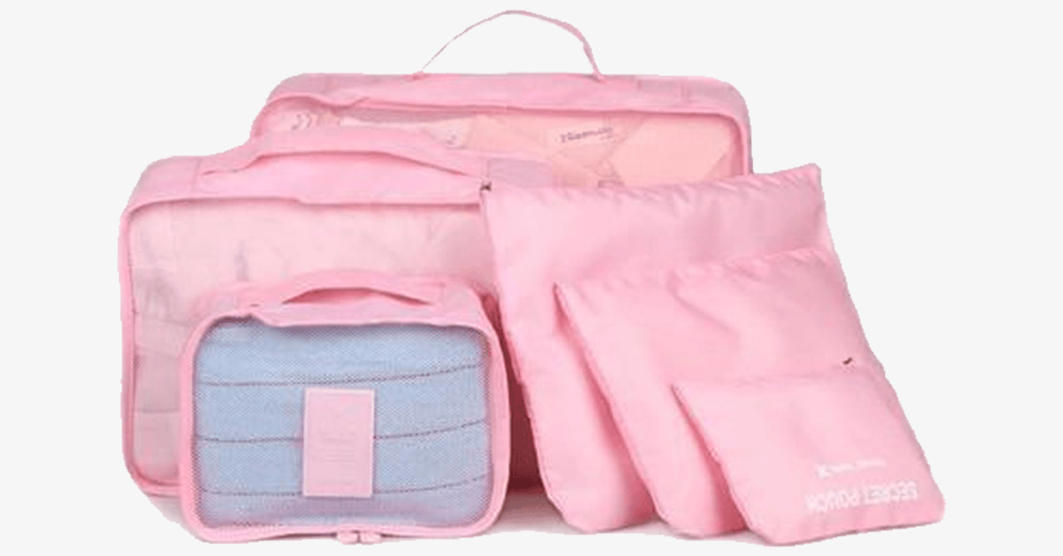 Portable Travel Luggage - Transparent Mesh Top - Organize your Clothing Compact & Stylish!