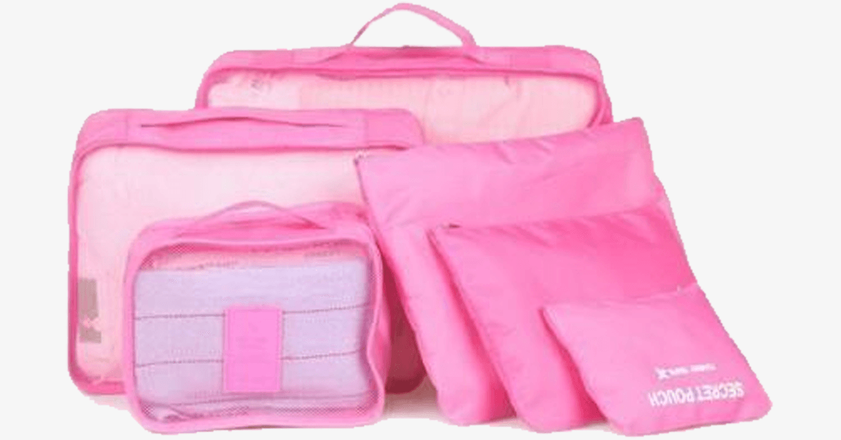 Portable Travel Luggage - Transparent Mesh Top - Organize your Clothing Compact & Stylish!