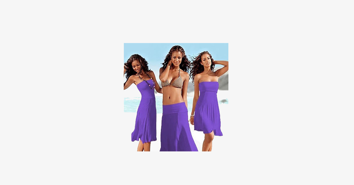 4-in-1 Strapless Beach Dress - Assorted Colors