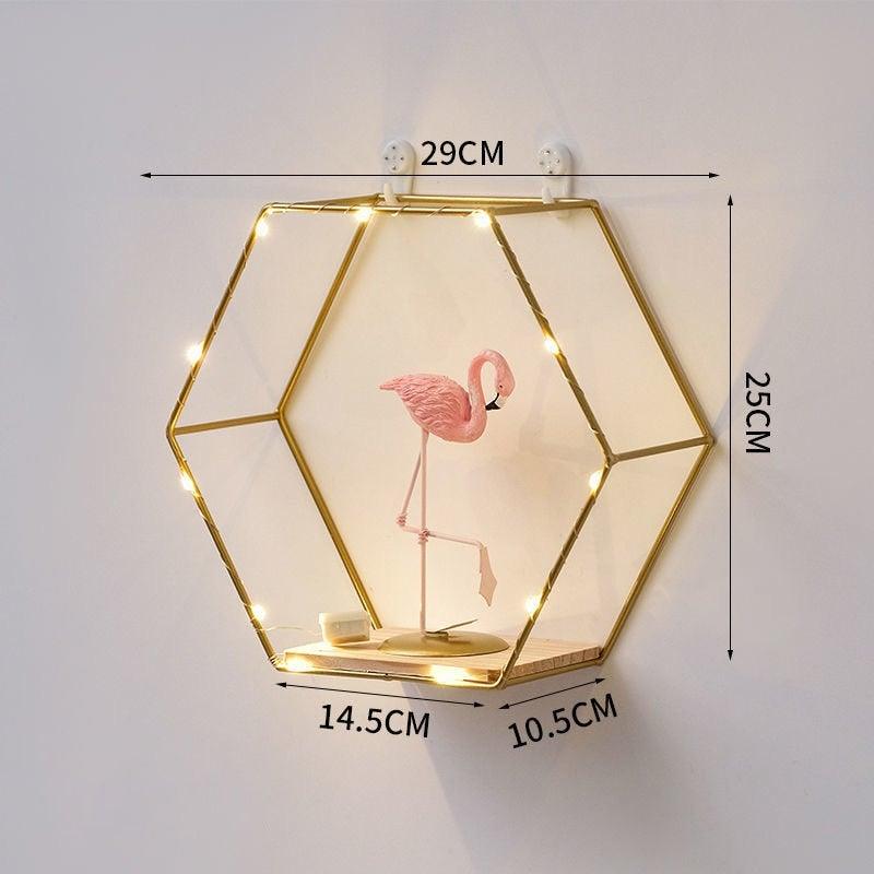 Unique Hexagonal Wall Pot Holder Holiday