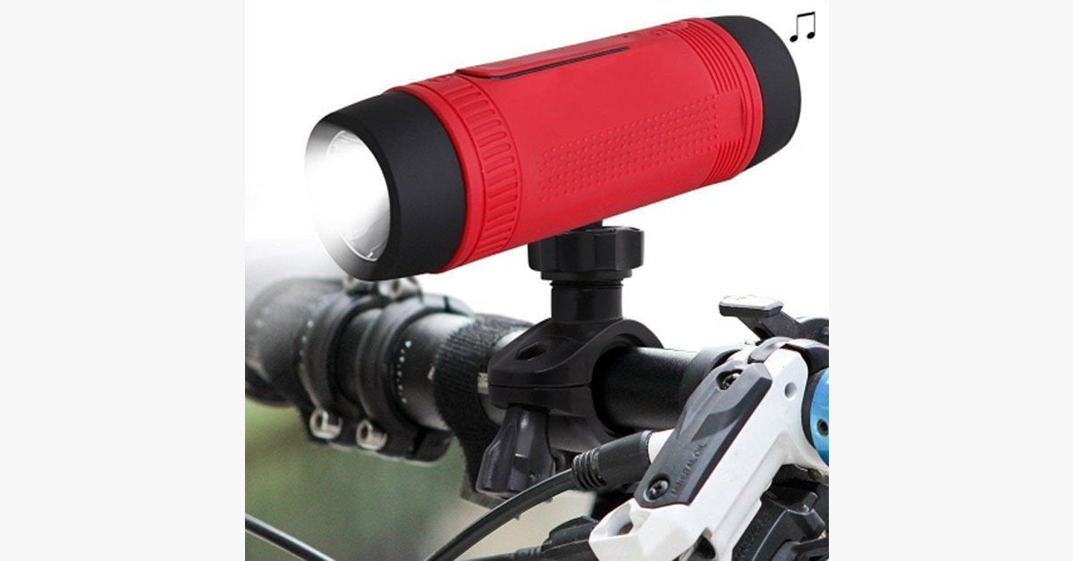 Waterproof Bluetooth Speaker for Bike with LED Light – Take Your Favorite Music Everywhere!