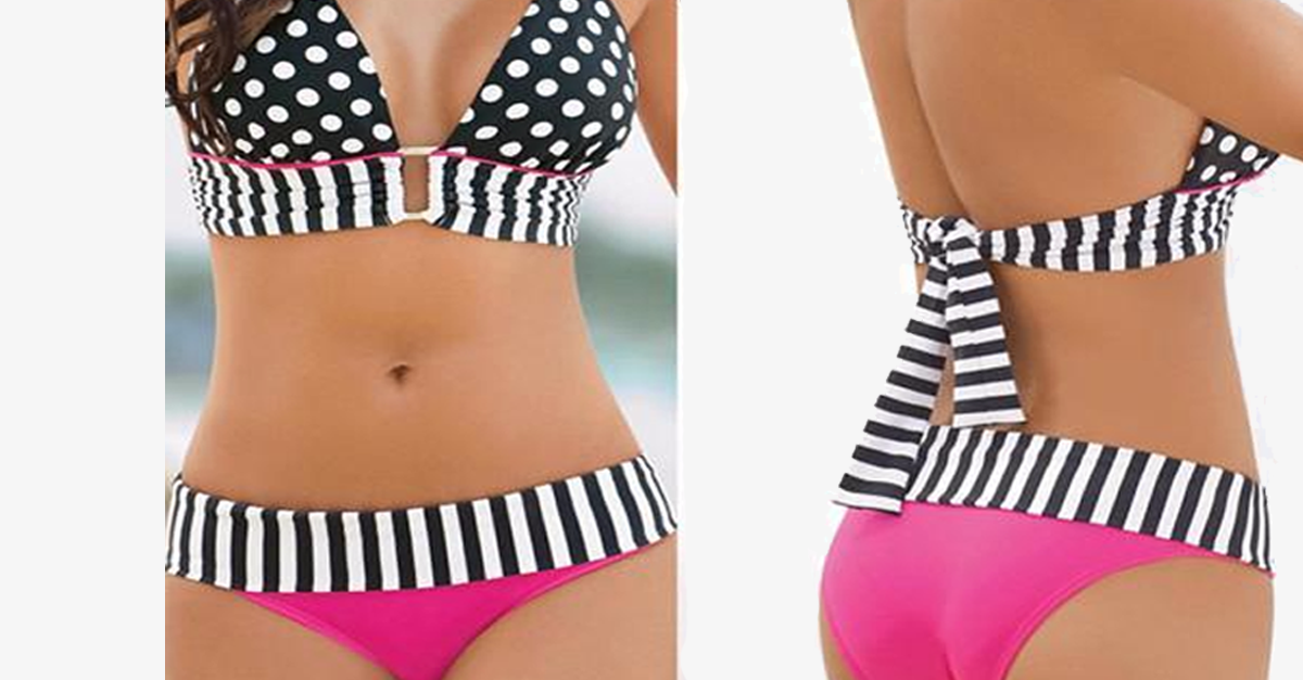 Polka Dot Sexy Women Swimwear Bikini Set