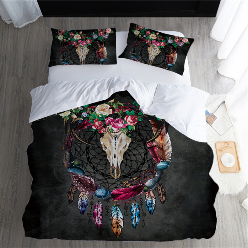 Bedding With Duvet Cover Sheet and Pillow Case Cover