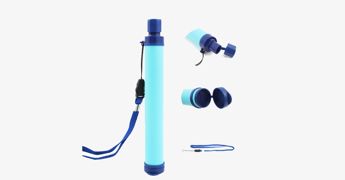 Water Purifying Filter Straw Pen - Portable for Travel & Camping!