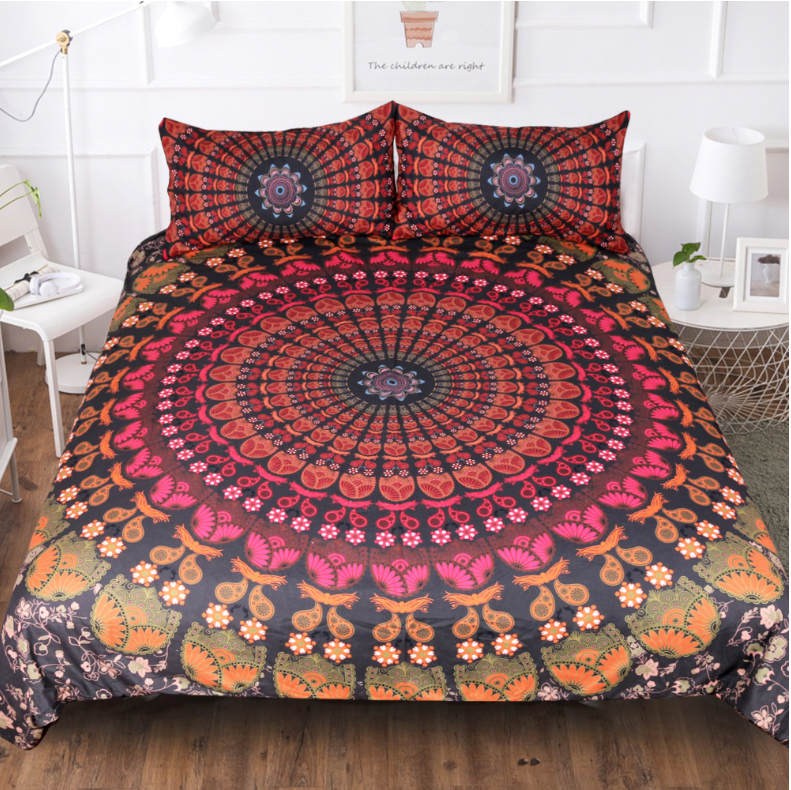 Bedding With Duvet Cover Sheet and Pillow Case Cover