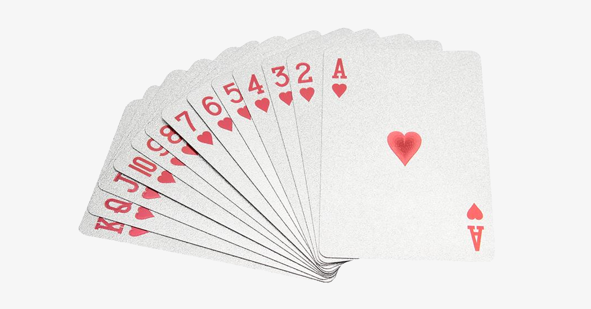 Silver Plated Playing Cards