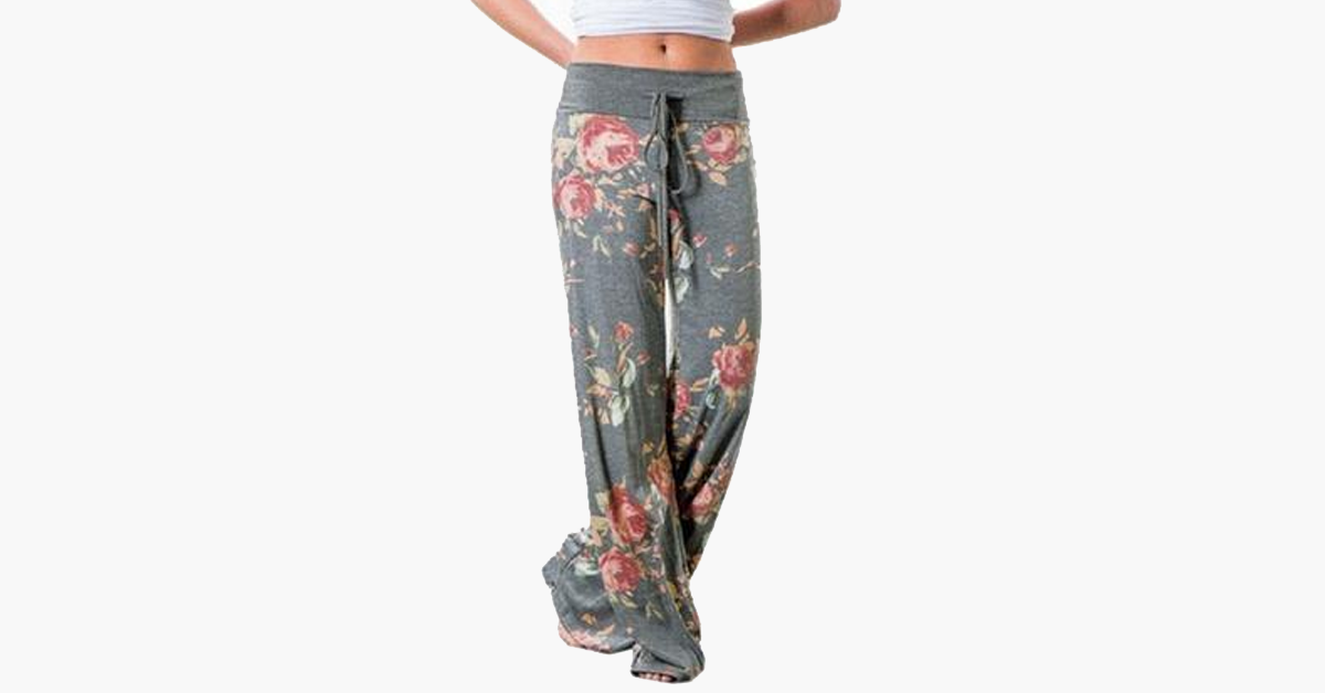 Women's Loose-Fit Floral Pants