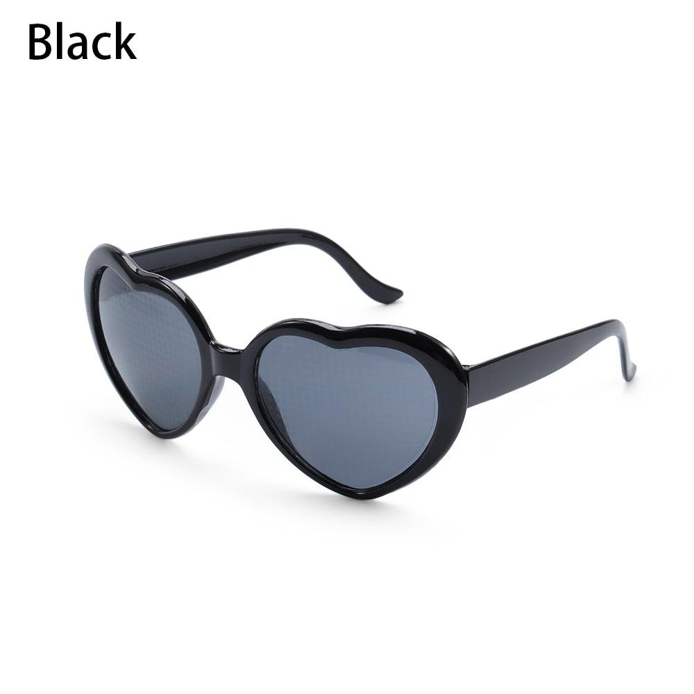 Heart Shaped Diffractive Glasses