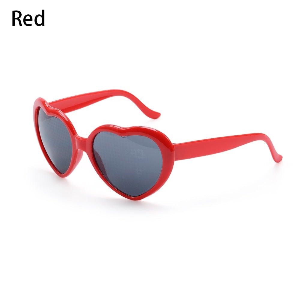 Heart Shaped Diffractive Glasses