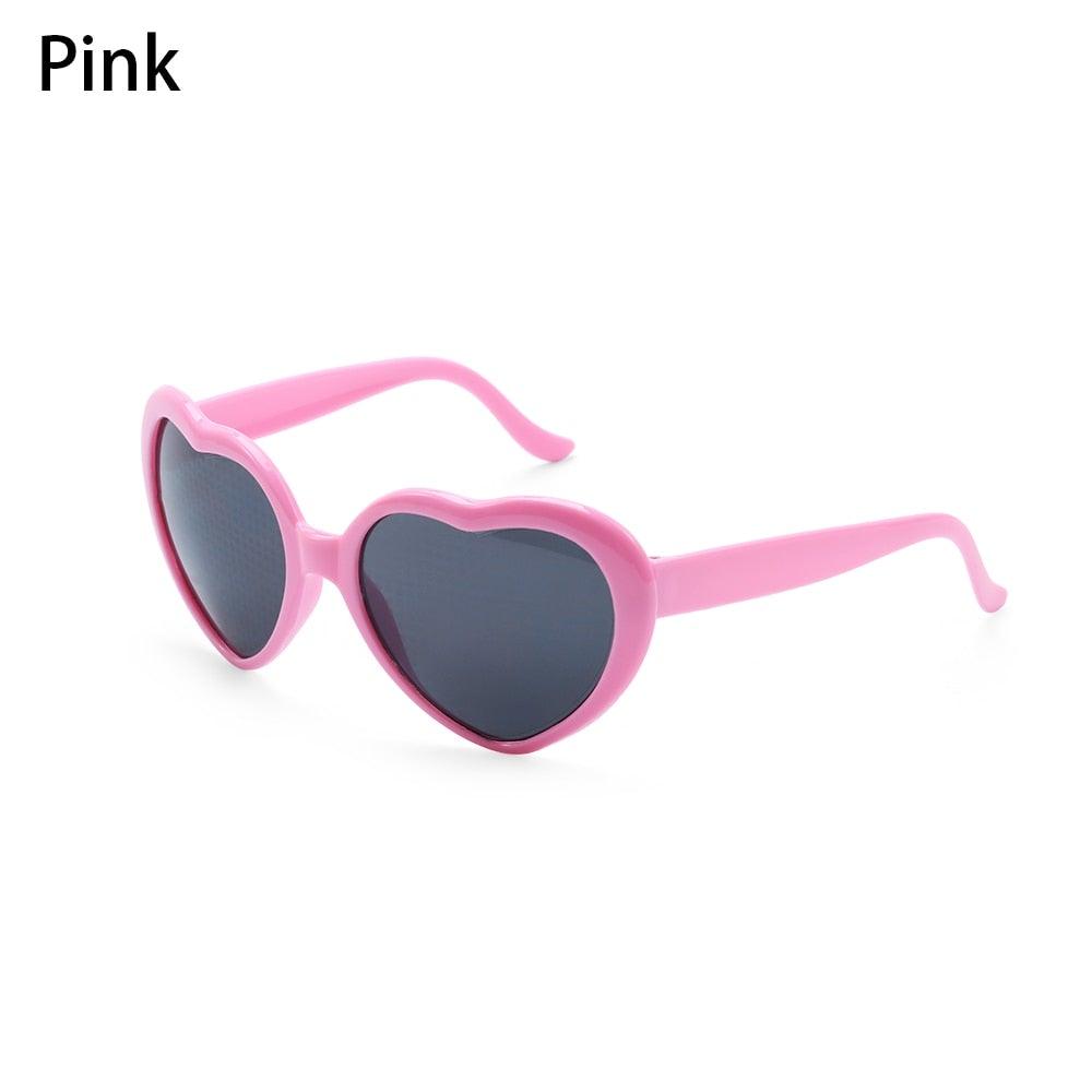 Heart Shaped Diffractive Glasses
