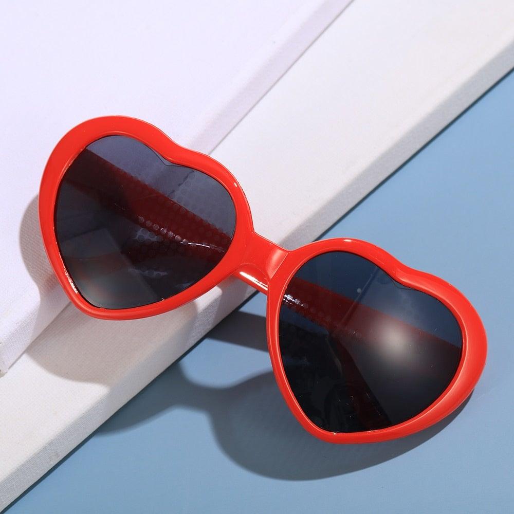 Heart Shaped Diffractive Glasses