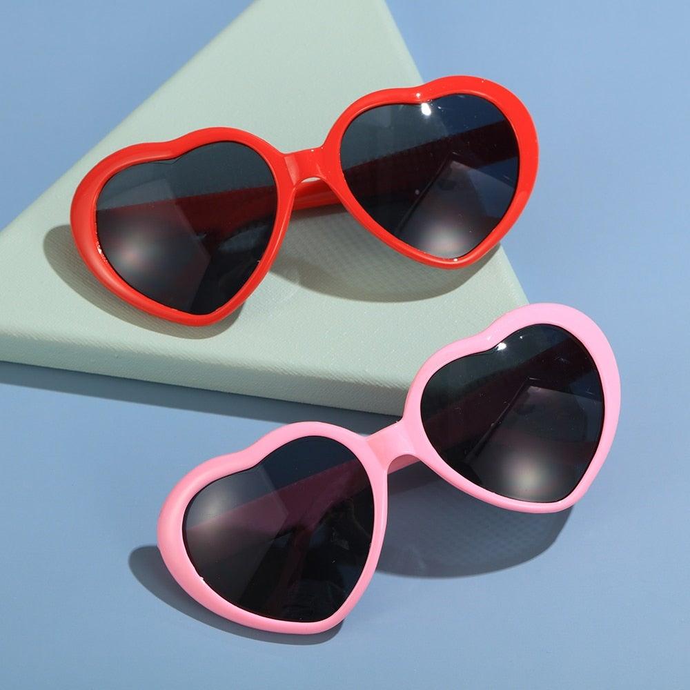 Heart Shaped Diffractive Glasses