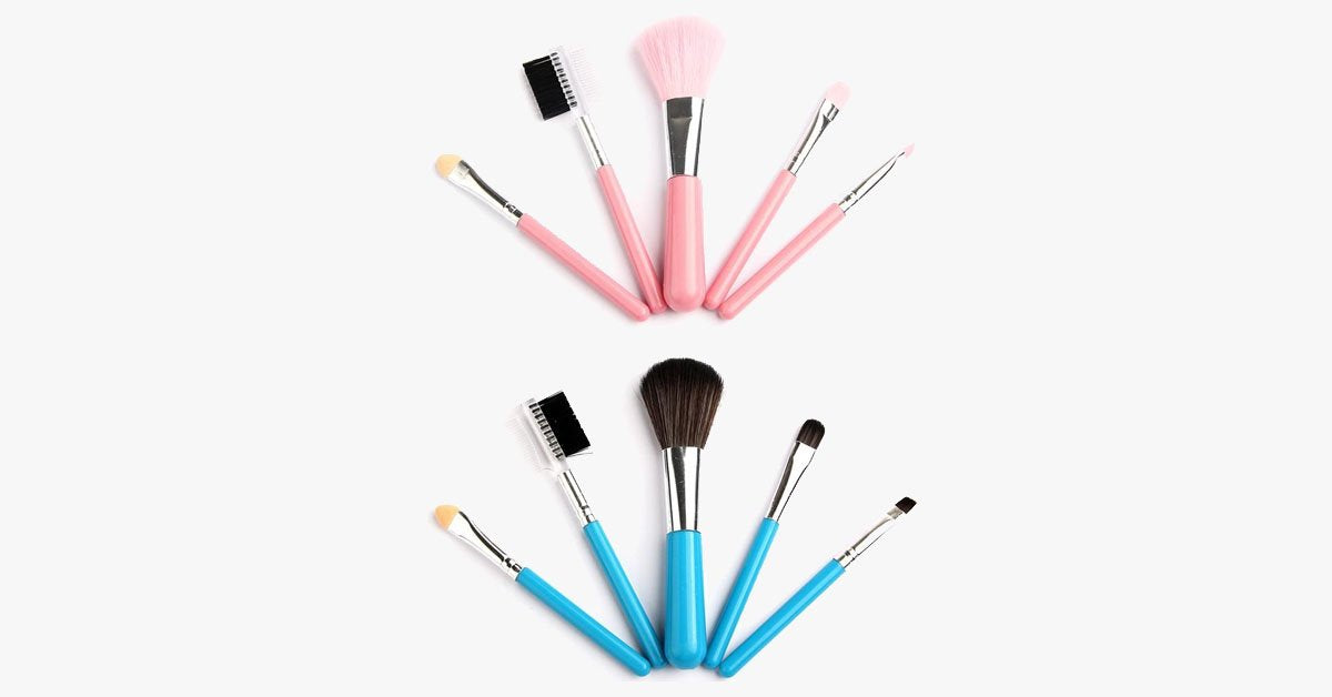 5 Piece MakeUp Travel Set