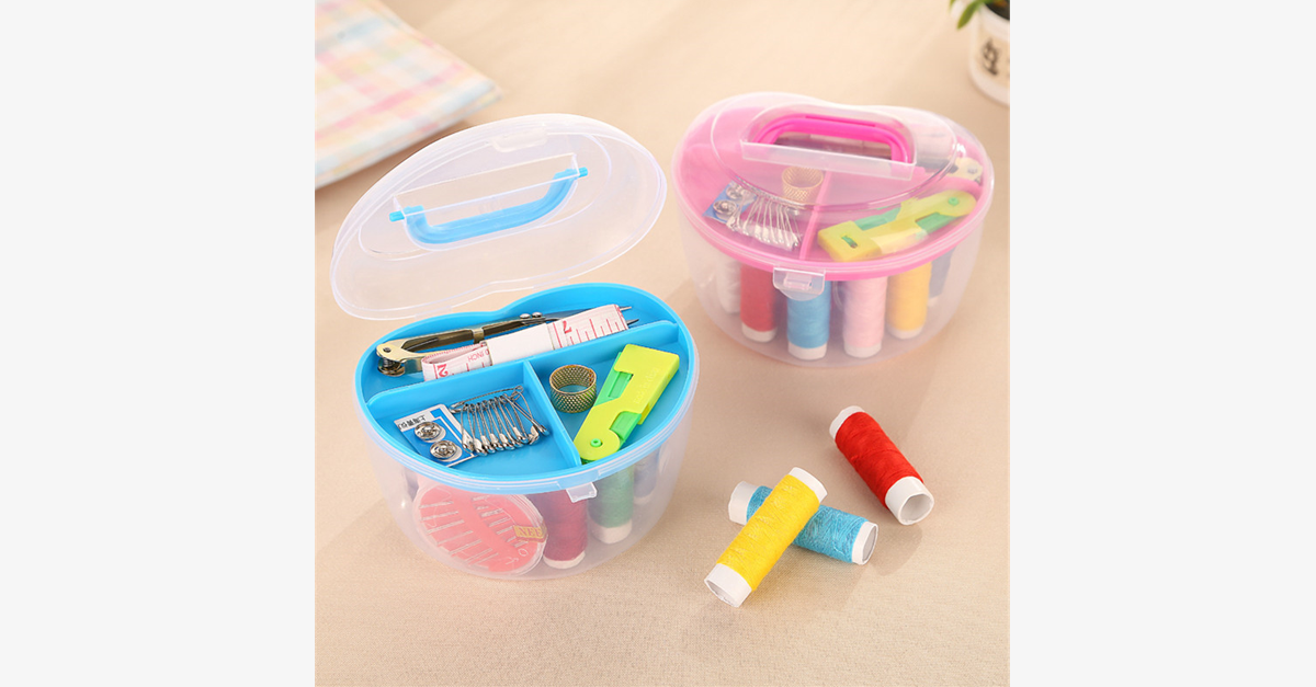 Heart Shaped 9Pcs Sewing Tools Set