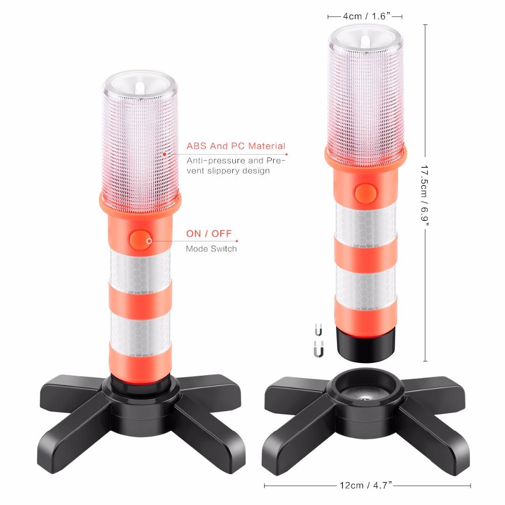 Magnetic Base Emergency LED flares