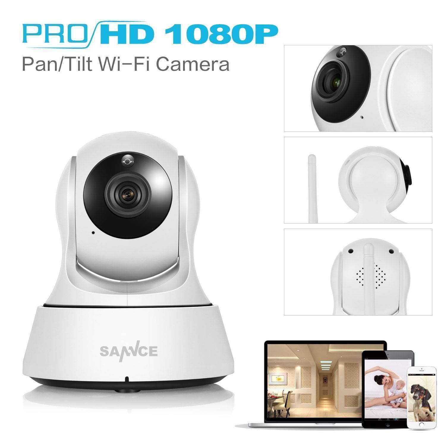 1080P HD Wireless Wi-Fi Smart Security CCTV Camera