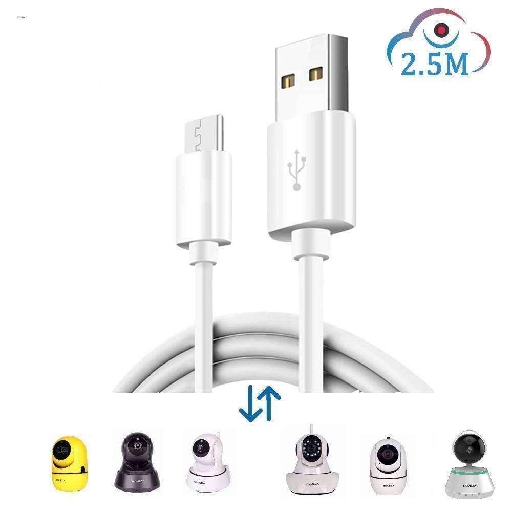 2.5M Power Cord  For Mega Cloud Cameras