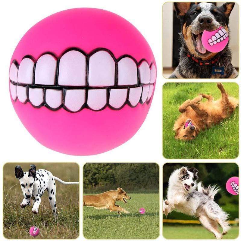 Chewy Dog Toy Ball With Teeth