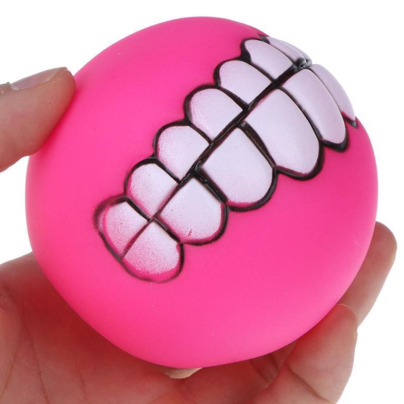 Chewy Dog Toy Ball With Teeth