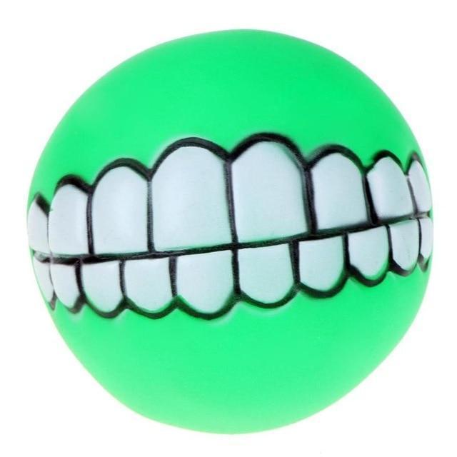 Chewy Dog Toy Ball With Teeth