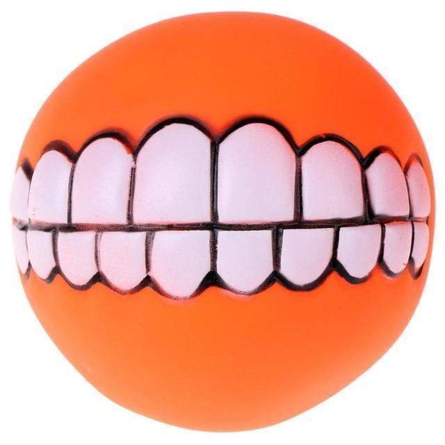 Chewy Dog Toy Ball With Teeth
